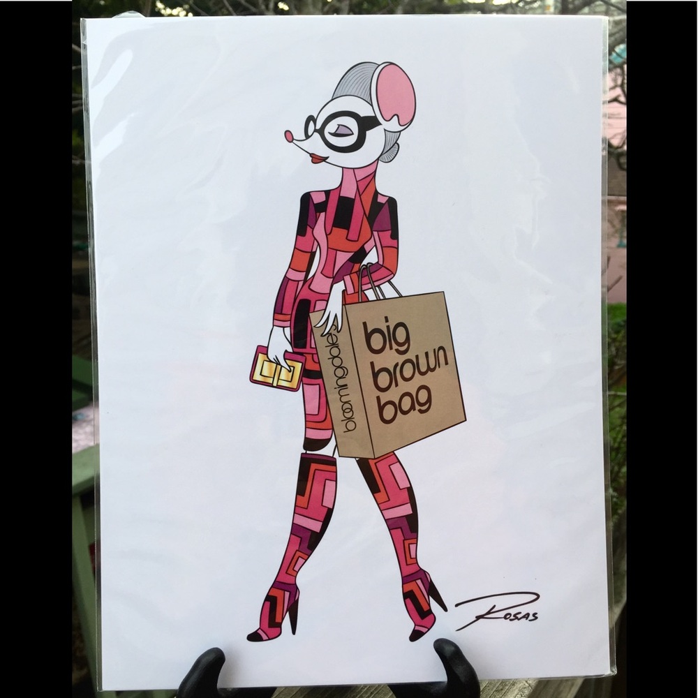 Fashion Mouse in Tom Ford Art Print